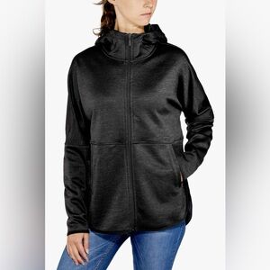 The North Face Cozy Slacker Full Zip Jacket Hoodie Oversized Layering Split Hem